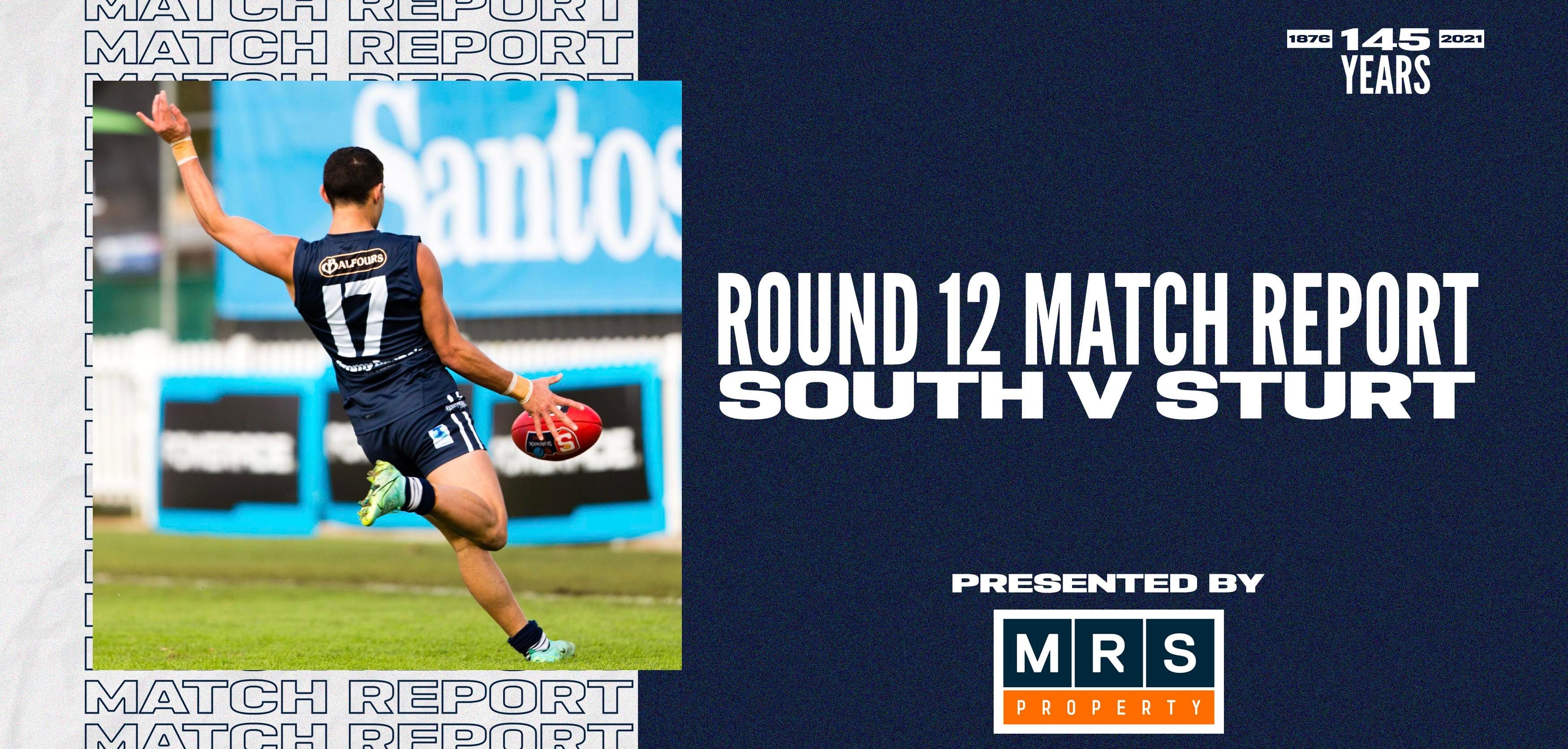 MRS Property Match Report Round 12: vs Sturt MRS Property Match Report Round 12: vs Sturt